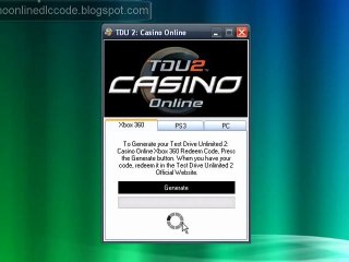 How to Get Free Test Drive Unlimited 2: Casino Online Code
