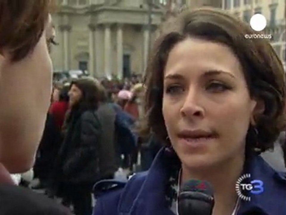 Donne in piazza per chiedere le dimissioni di Berlusconi