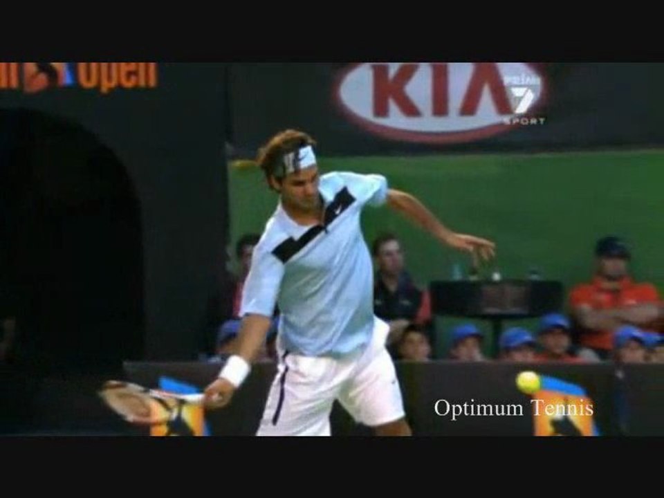 Roger Federer Forehand in slow motion