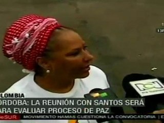 Colombia: Córdoba y Santos mantendrán una reunión sobre proceso de paz