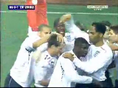 Wayne Rooney goal Russia 0 England 1