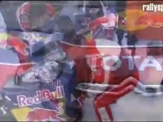 Rallye SUEDE 2011- S LOEB en panne de démarreur