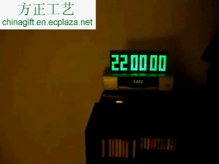Matrix Cube Alarm Clock