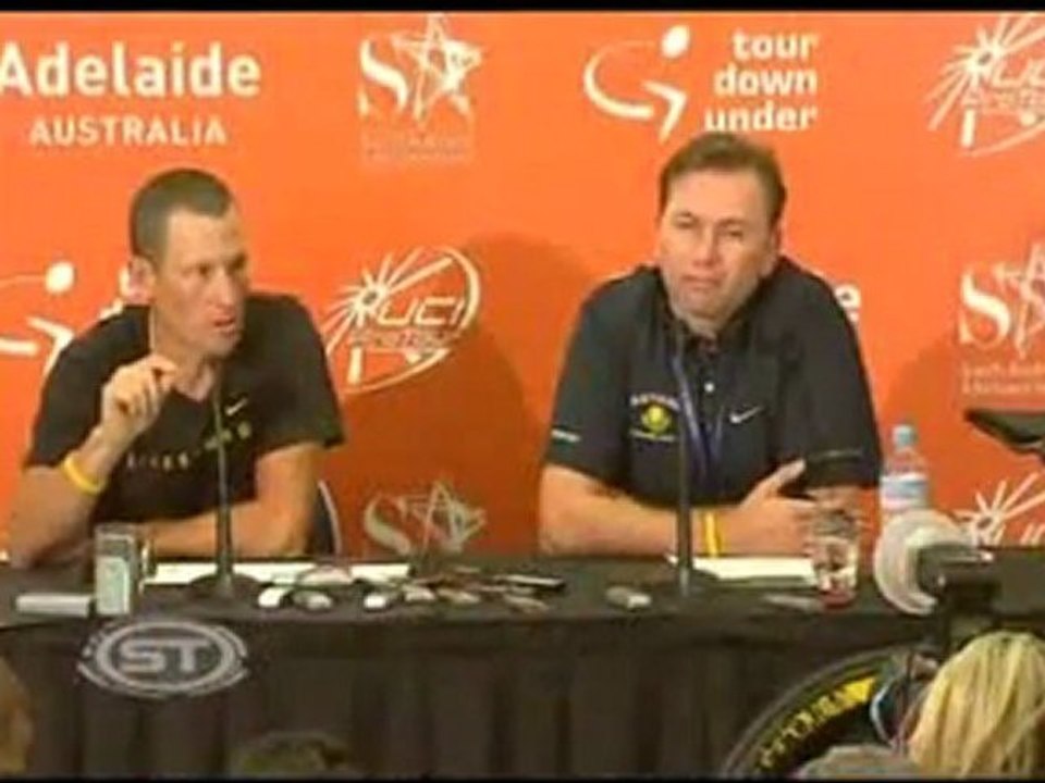 Lance Armstrong intervew "I promise you I will attack" - Tour Down Under 2009