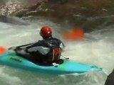 Mostly upside down whitewater kayaking