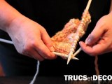 Tricoter des maille  l'endroit en tricot par TrucsetDeco.com