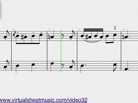 Wolfgang Amadeus Mozart's, Easy Duets Duet No. 1 violin an