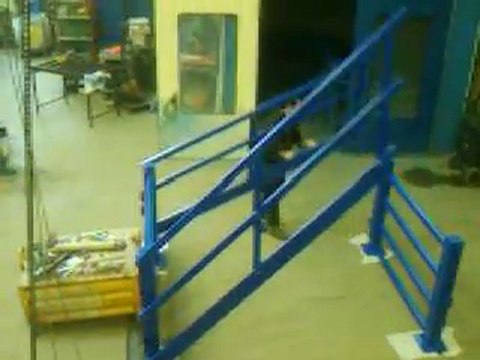 barrière ecluse rotative Lafarge vidéo montage à blanc