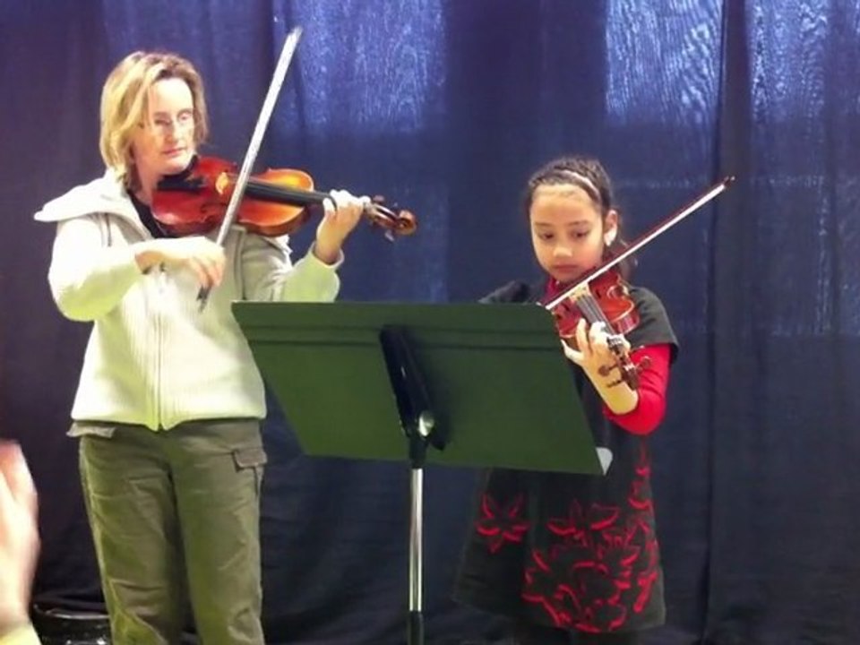 Toute première audition de violon pour ma Clarounette.