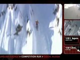 Ski Aurelian Ducroz's Competition Run in Sochi, Russia 2009