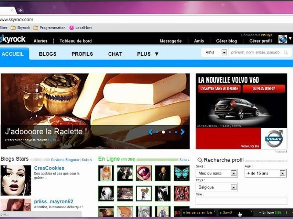 [Skyrock.com] - v5 -  Le "Web Messager" déconne.