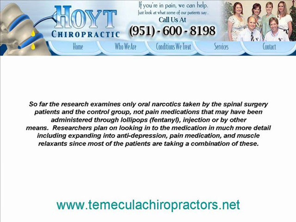 Temecula Chiropractors  Low back Pain Dr Hoyt