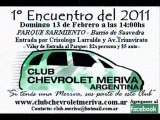1°Encuentro Febrero 2011 del Club Chevrolet Meriva Argentina