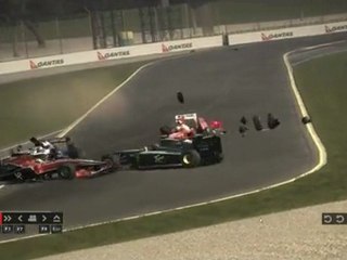 F1 2010 Massive Crash!!!