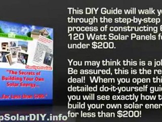 Home solar panels - Build Cheap Solar Panels at Home