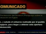 Paraguay saluda esfuerzo del pueblo egipcio por democracia