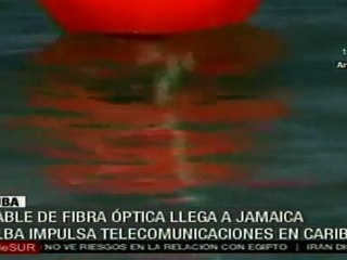Llegó a Jamaica la fibra óptica submarina del plan ALBA 1