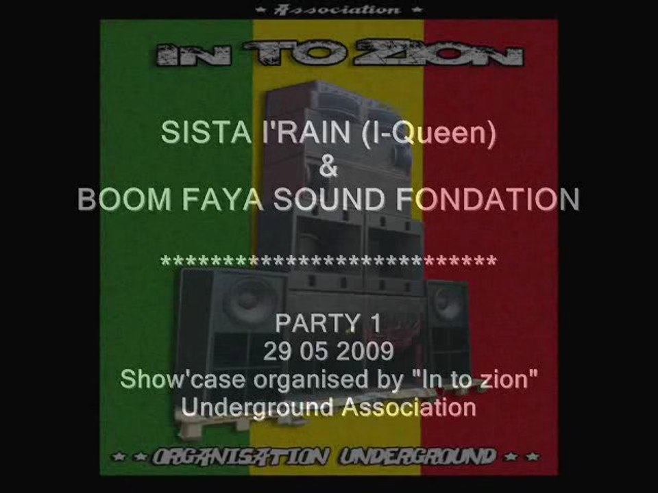 I'Rain (I'Queen) irene de Boom faya krew sound (Saiden)  Party 1