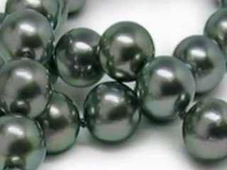 Black Bodycolor Cultured Pearl Necklace