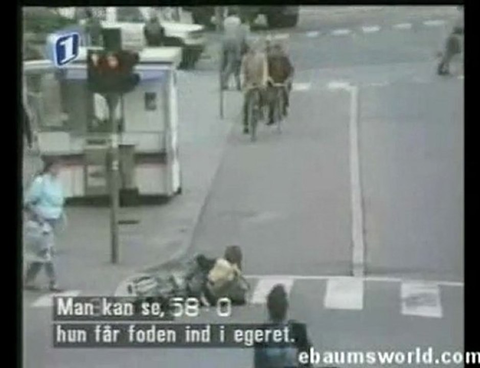 traffic camera catches bike accident