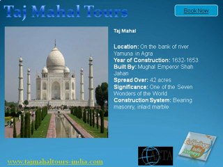 Taj mahal tour itinerary