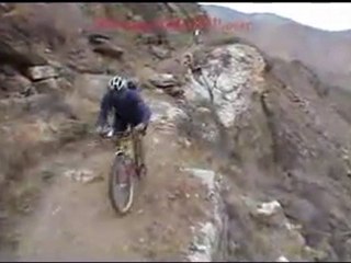 mountain bike bail/wipeout off cliff