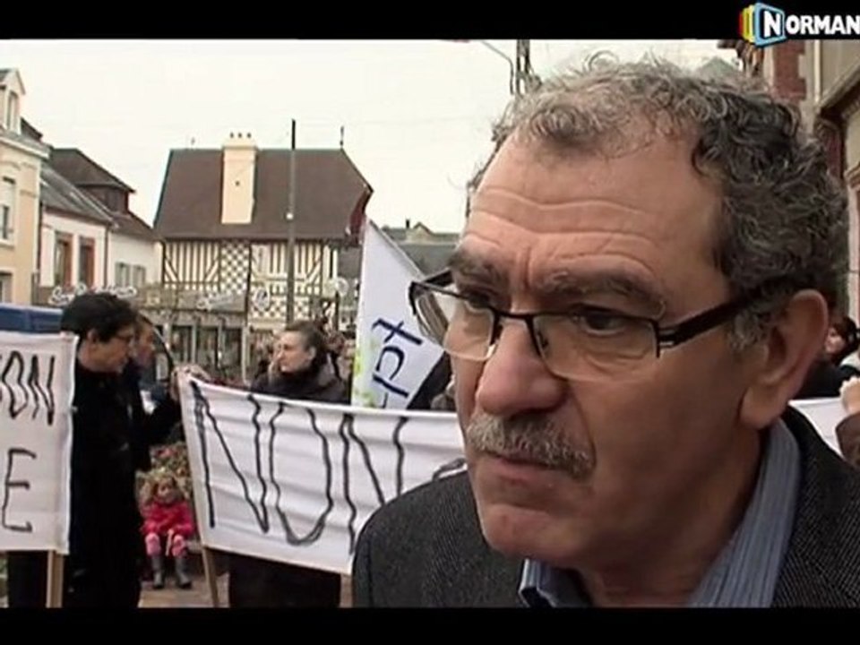 Manifestation Enseignants Collège Paul Eluard de Dives/Mer