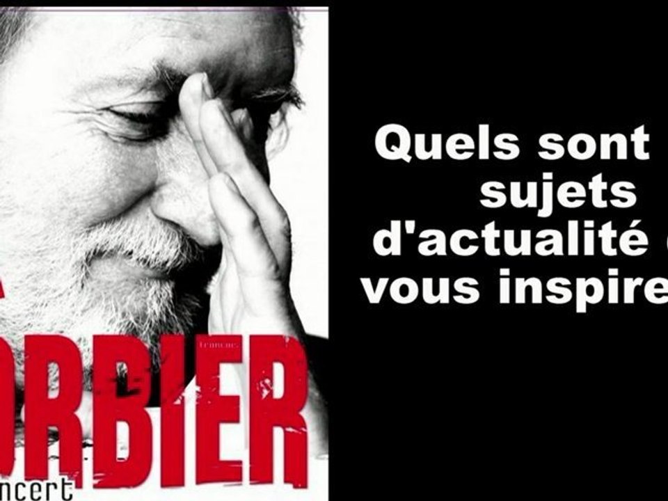 Interview de Corbier à Cambrai