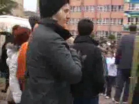 İlköğretim okulunda yangın paniği