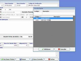 JRC: Nota Fiscal de Serviço ~ SysFAT - LITE.