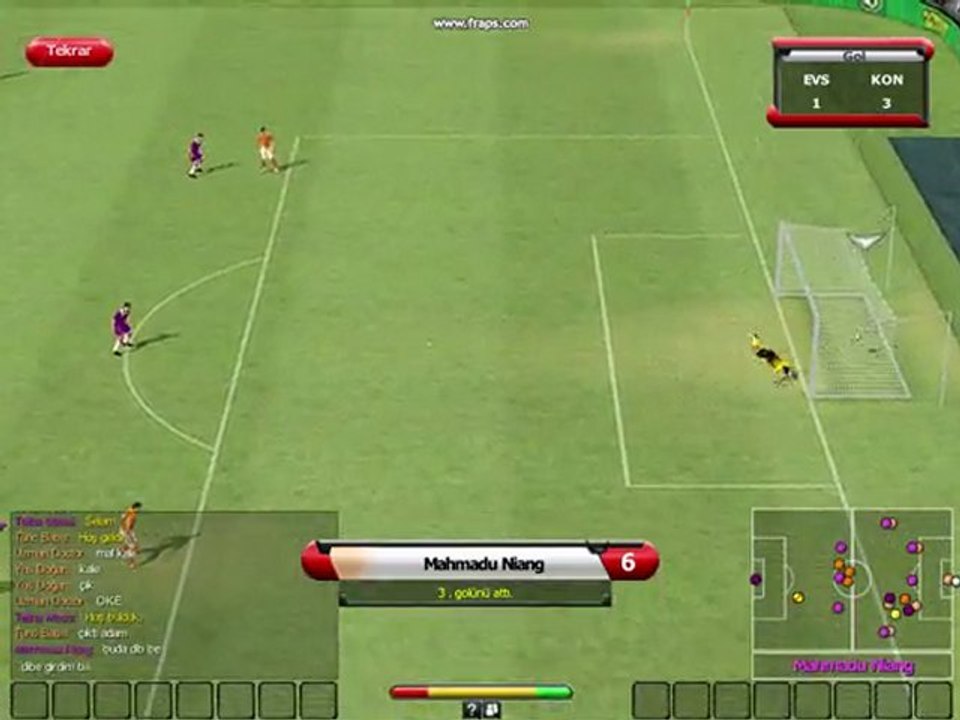 Seçtiğim video bot kaleci müthiş bir gol
