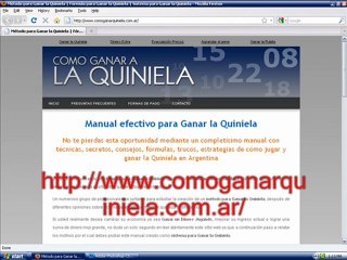 Formula para ganar la quiniela