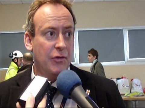 Lyndon Trott visite le chantier de l'EPR à Flamanville