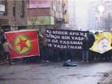Kurdish protestors clash with police in Turkey