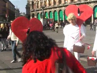 I cupidi di Carlo Pazolini a Milano: Buon San Valentino!