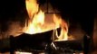 Beautiful Wood-burning Fireplace Yule Log Video