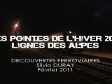 73. LES POINTES DE L'HIVER 2011 LIGNES DES ALPES