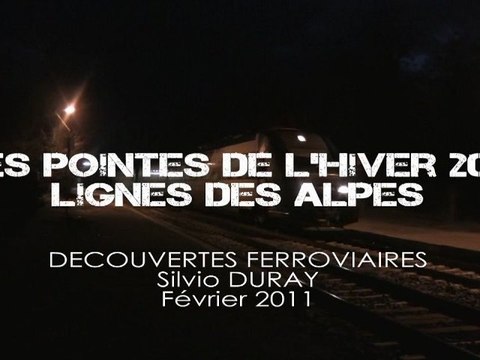 73. LES POINTES DE L'HIVER 2011 LIGNES DES ALPES