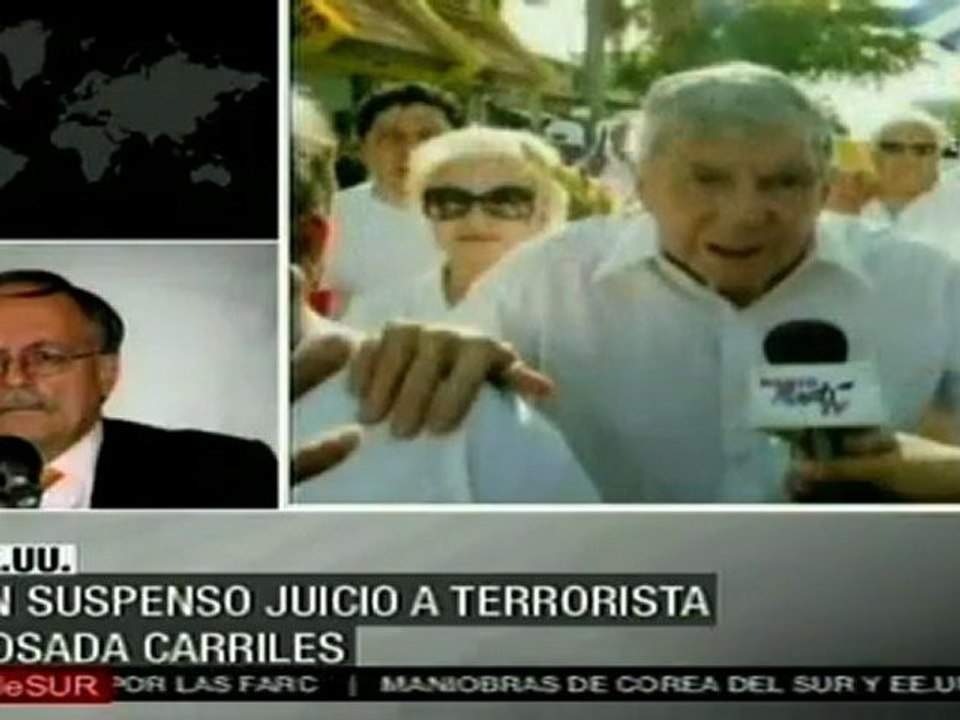 Hoy Jueza de El Paso decide si continúa o no proceso contra Posada Carriles por perjurio