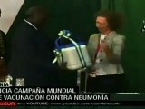 Inició campaña mundial de vacunación contra neumonía