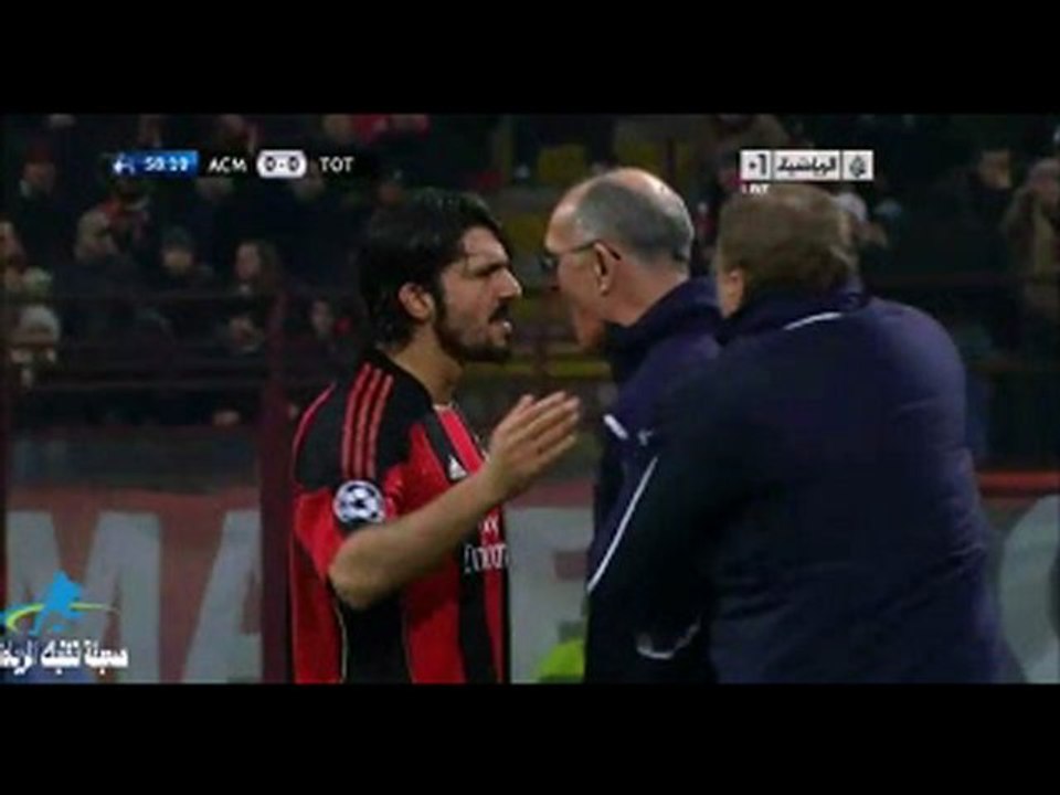 Bagarre Gattuso vs Tottenham But Crouch vs Ac Milan