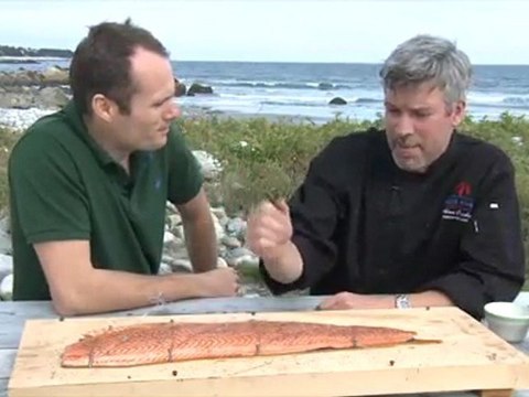 How to cook planked salmon with maple syrup