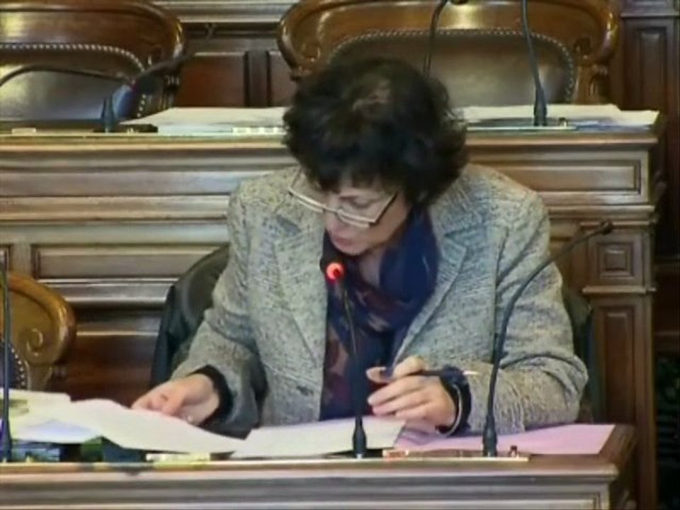 D Bertinotti au Conseil de Paris sur les voies sur berges