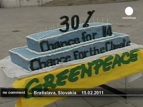 Greenpeace demonstration during the V4 Summit - no comment