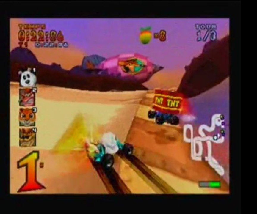 Crash Team Racing walkthrough 16 : La gemme jaune