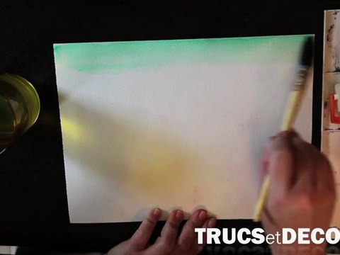 Technique d'aquarelle : Le lavis sur papier humide par TrucsetDeco.com