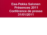 Esa-Pekka Salonen (10/10), Présences 2011
