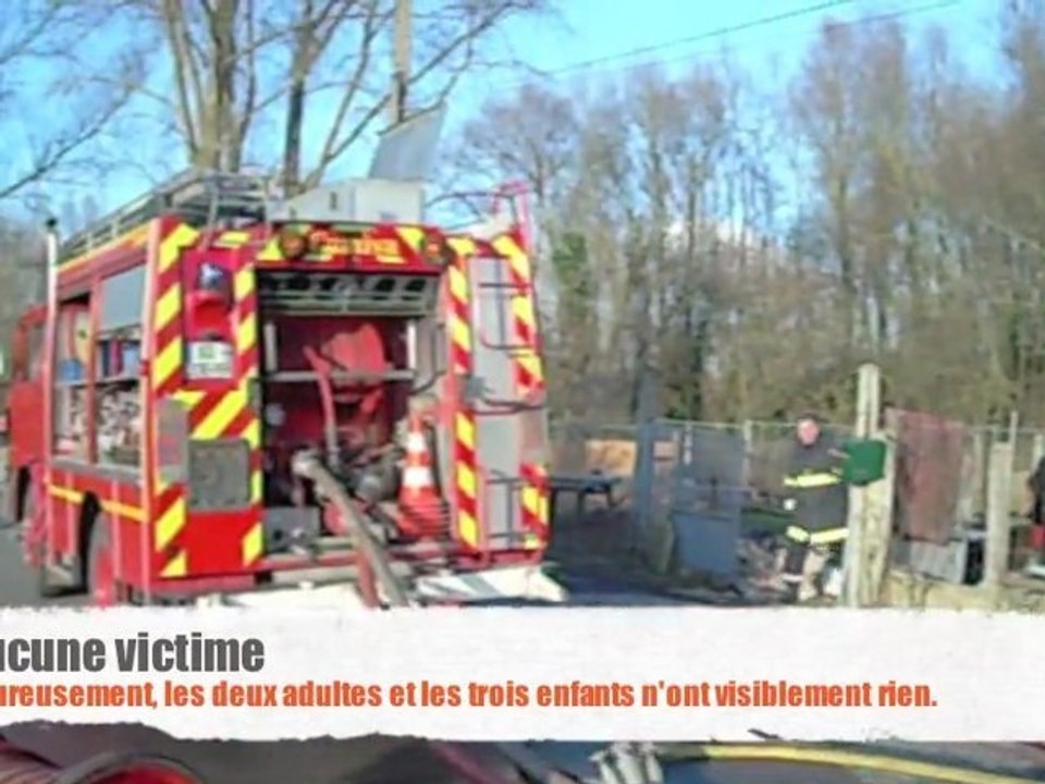 Feu de maison à Fresnes-sur-l'Escaut