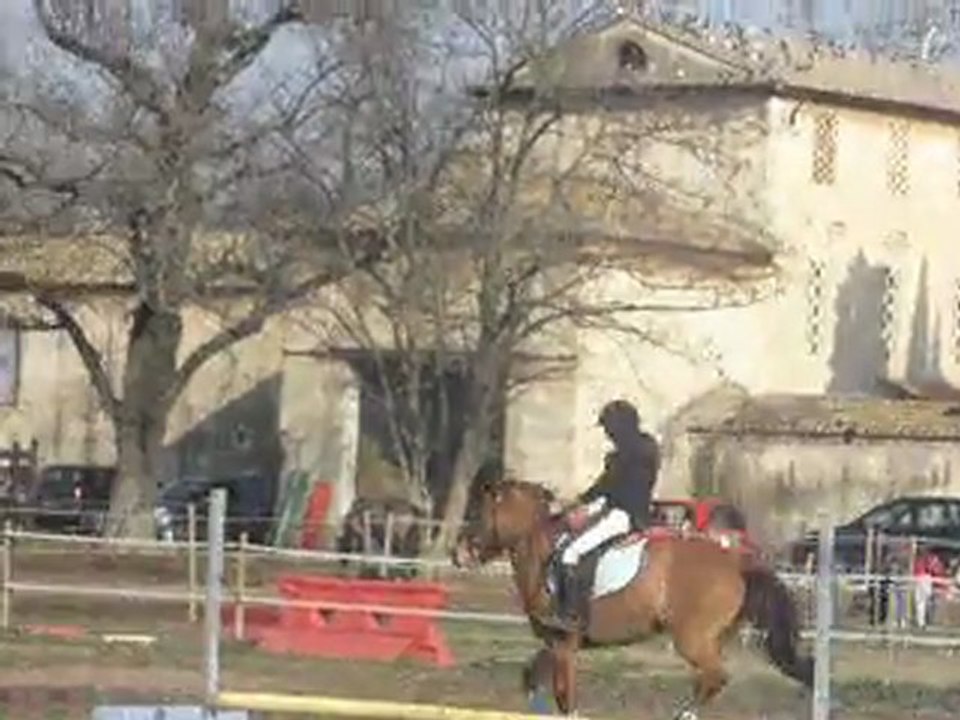 PopKorn & moi en parcours de saut