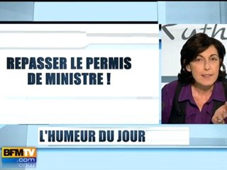 Repasser le permis de ministre !